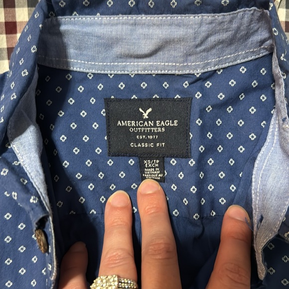 American Eagle Button Down Long Sleeve Shirts - Picture 6 of 7